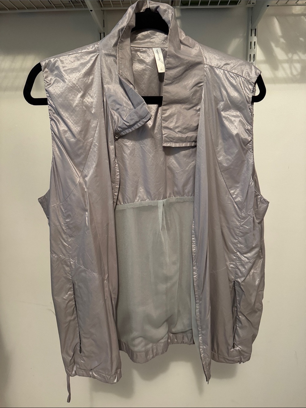 GapBody Lightweight Shimmery Silver Vest